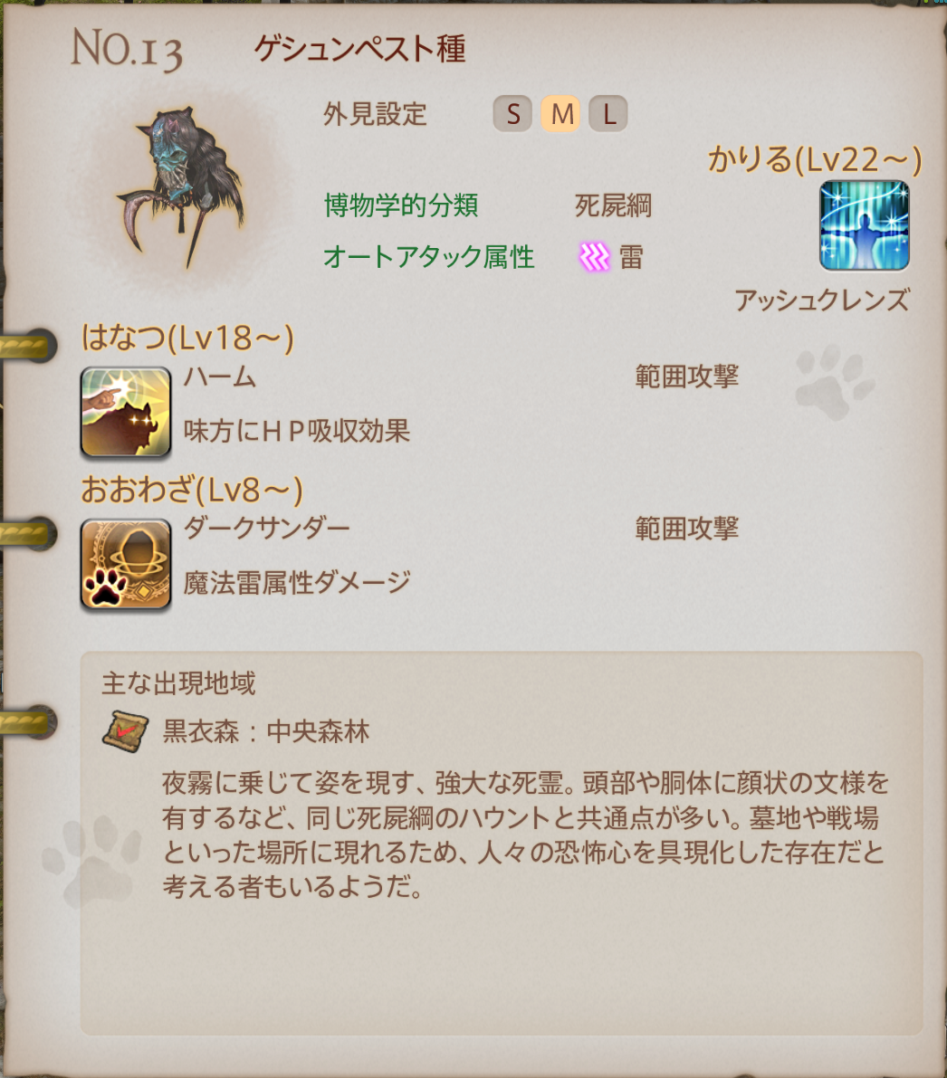 魔獣の姿
